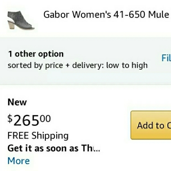 $265 Open Toe Heel Slingback Grey Sandals/Booties - Picture 9 of 11